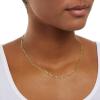 imageAmazon Essentials 14k Gold or Sterling Silver Plated Figaro Chain 16quot 18quot 20quot or 24quotYellow Gold
