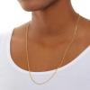 imageAmazon Essentials 14k Gold or Sterling Silver Plated Figaro Chain 16quot 18quot 20quot or 24quotYellow Gold