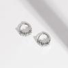 imageAmazon Essentials Baguette Stack Huggie Hoop EarringsWhite
