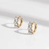 imageAmazon Essentials Baguette Stack Huggie Hoop EarringsYellow Gold