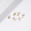 imageAmazon Essentials Gold Plated Sterling Silver Stud EarringsYellow Gold