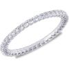 imageAmazon Essentials IGI Certified Lab Grown Diamond Eternity Band in Solid 14k Gold VS1VS2 Clarity GH Color  Eternity Ring  Stackable Rings for WomenWhite Gold
