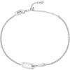 imageAmazon Essentials Interlocking Oval Paperclip Link Bracelet 8quotWhite