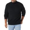 imageAmazon Essentials Mens 100 Cotton Rib Knit Turtleneck SweaterBlack