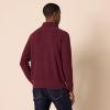 imageAmazon Essentials Mens 100 Cotton Rib Knit Turtleneck SweaterBurgundy