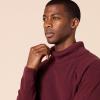 imageAmazon Essentials Mens 100 Cotton Rib Knit Turtleneck SweaterBurgundy