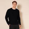 imageAmazon Essentials Mens LongSleeve 100 Cotton Fisherman Cable Crewneck SweaterBlack