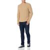 imageAmazon Essentials Mens LongSleeve 100 Cotton Fisherman Cable Crewneck SweaterCamel