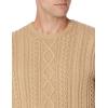 imageAmazon Essentials Mens LongSleeve 100 Cotton Fisherman Cable Crewneck SweaterCamel