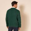 imageAmazon Essentials Mens LongSleeve 100 Cotton Fisherman Cable Crewneck SweaterDark Green