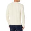 imageAmazon Essentials Mens LongSleeve 100 Cotton Fisherman Cable Crewneck SweaterOffwhite