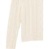 imageAmazon Essentials Mens LongSleeve 100 Cotton Fisherman Cable Crewneck SweaterOffwhite