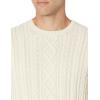 imageAmazon Essentials Mens LongSleeve 100 Cotton Fisherman Cable Crewneck SweaterOffwhite