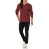 imageAmazon Essentials Mens LongSleeve 100 Cotton Fisherman Cable Crewneck SweaterOxblood