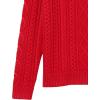 imageAmazon Essentials Mens LongSleeve 100 Cotton Fisherman Cable Crewneck SweaterRed