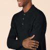 imageAmazon Essentials Mens LongSleeve Soft Touch Henley SweaterBlack