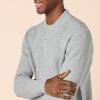imageAmazon Essentials Mens LongSleeve Soft Touch Henley SweaterMedium Grey Heather