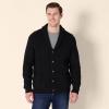 imageAmazon Essentials Mens LongSleeve Soft Touch Shawl Collar CardiganBlack