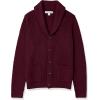 imageAmazon Essentials Mens LongSleeve Soft Touch Shawl Collar CardiganBurgundy