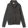 imageAmazon Essentials Mens LongSleeve Soft Touch Shawl Collar CardiganCharcoal Heather