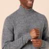 imageAmazon Essentials Mens LongSleeve Soft Touch Turtleneck SweaterCharcoal Marl