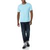 imageAmazon Essentials Mens Short Sleeve TShirts SlimFit Crewneck Pack of 2Aqua Blue