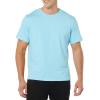 imageAmazon Essentials Mens Short Sleeve TShirts SlimFit Crewneck Pack of 2Aqua Blue
