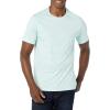 imageAmazon Essentials Mens Short Sleeve TShirts SlimFit Crewneck Pack of 2Aqua BlueLight Blue
