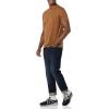 imageAmazon Essentials Mens Short Sleeve TShirts SlimFit Crewneck Pack of 2BlackBrown