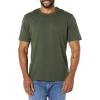 imageAmazon Essentials Mens Short Sleeve TShirts SlimFit Crewneck Pack of 2BlackDark Olive