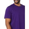 imageAmazon Essentials Mens Short Sleeve TShirts SlimFit Crewneck Pack of 2BlackDark Purple