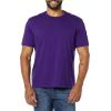 imageAmazon Essentials Mens Short Sleeve TShirts SlimFit Crewneck Pack of 2BlackDark Purple