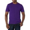 imageAmazon Essentials Mens Short Sleeve TShirts SlimFit Crewneck Pack of 2BlackDark Purple