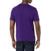 imageAmazon Essentials Mens Short Sleeve TShirts SlimFit Crewneck Pack of 2BlackDark Purple