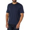 imageAmazon Essentials Mens Short Sleeve TShirts SlimFit Crewneck Pack of 2Charcoal HeatherNavy
