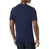 imageAmazon Essentials Mens Short Sleeve TShirts SlimFit Crewneck Pack of 2Dark BlueNavy