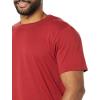 imageAmazon Essentials Mens Short Sleeve TShirts SlimFit Crewneck Pack of 2Dark RedNavy
