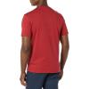 imageAmazon Essentials Mens Short Sleeve TShirts SlimFit Crewneck Pack of 2Dark RedNavy