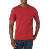imageAmazon Essentials Mens Short Sleeve TShirts SlimFit Crewneck Pack of 2Dark RedNavy