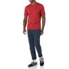 imageAmazon Essentials Mens Short Sleeve TShirts SlimFit Crewneck Pack of 2Dark RedNavy