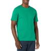 imageAmazon Essentials Mens Short Sleeve TShirts SlimFit Crewneck Pack of 2Emerald GreenNavy
