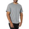 imageAmazon Essentials Mens Short Sleeve TShirts SlimFit Crewneck Pack of 2Grey Heather