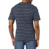 imageAmazon Essentials Mens Short Sleeve TShirts SlimFit Crewneck Pack of 2Grey HeatherNavy Stripe
