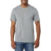 imageAmazon Essentials Mens Short Sleeve TShirts SlimFit Crewneck Pack of 2Grey HeatherWhite