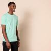 imageAmazon Essentials Mens Short Sleeve TShirts SlimFit Crewneck Pack of 2Mint GreenWhite