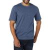 imageAmazon Essentials Mens Short Sleeve TShirts SlimFit Crewneck Pack of 2Navy Floral PrintWashed Blue