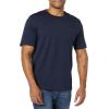imageAmazon Essentials Mens Short Sleeve TShirts SlimFit Crewneck Pack of 2NavyOlive Stripe