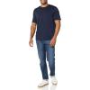 imageAmazon Essentials Mens Short Sleeve TShirts SlimFit Crewneck Pack of 2NavyOlive Stripe