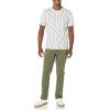 imageAmazon Essentials Mens Short Sleeve TShirts SlimFit Crewneck Pack of 2Pineapple PrintWhite