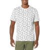 imageAmazon Essentials Mens Short Sleeve TShirts SlimFit Crewneck Pack of 2Pineapple PrintWhite